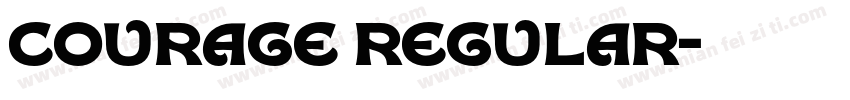 courage regular字体转换